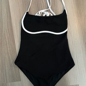 Beach Riot Black and White One Piece Swimsuit